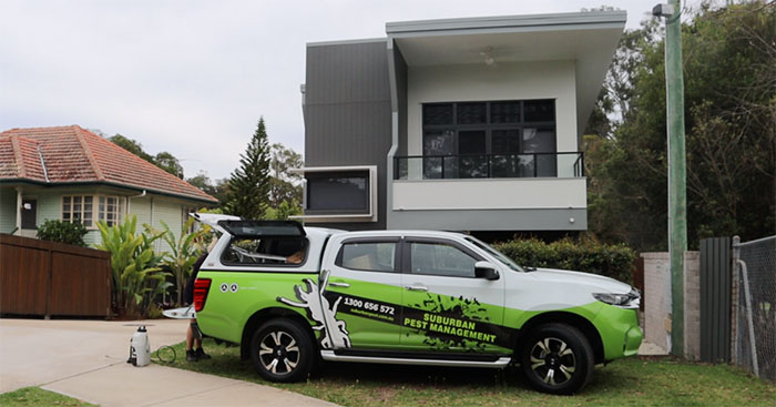 Company vehicle at residential property in Sunnybank